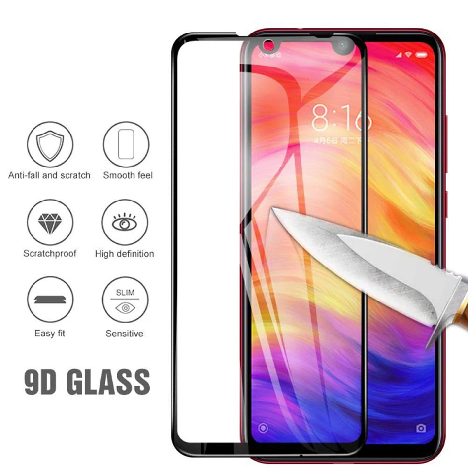 Полное покрытие из закаленного стекла для Xiao mi Red mi Note 7 Pro Note 5 6A 5 Plus для Xiaomi mi A2 Lite mi 8 9 Note 6 Pro защита экрана