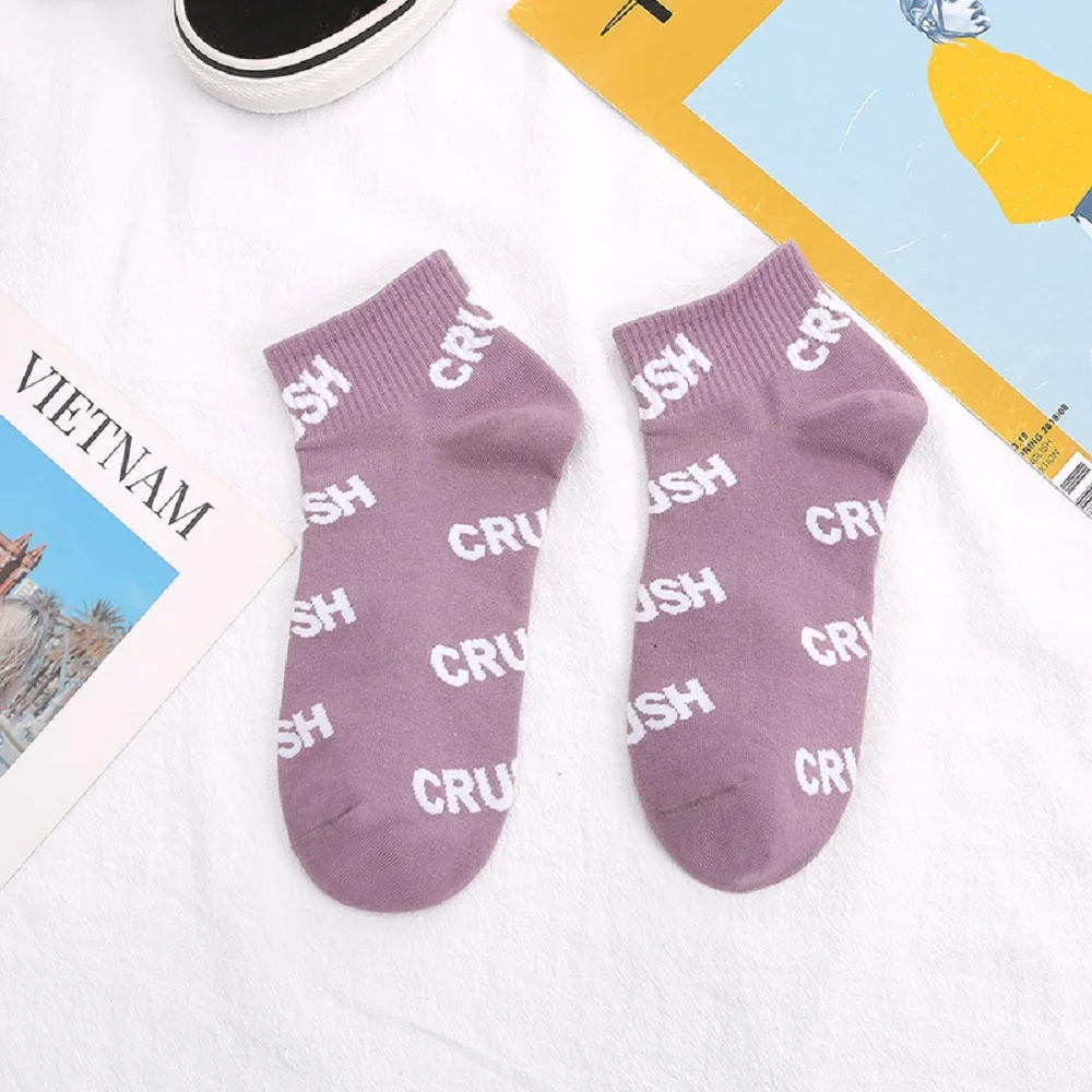 Модные мужские белые хлопковые носки женские уличные короткие в стиле хип хоп с