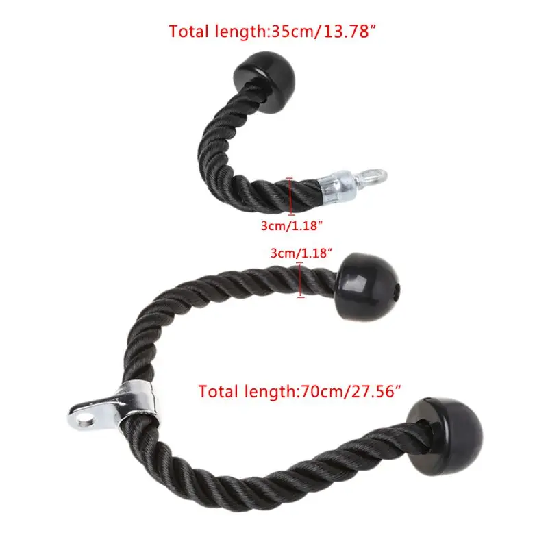 

Gym Fitness Equipment Tricep Rope Biceps Strength Training Bodybuilding Exercise