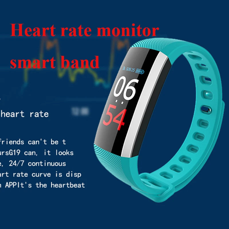 Heart rate smart band men sport watch 0.96 inch bracelet women fitness tracker smartwatch 2020 new item pk b57 id130hr q9 | Электроника