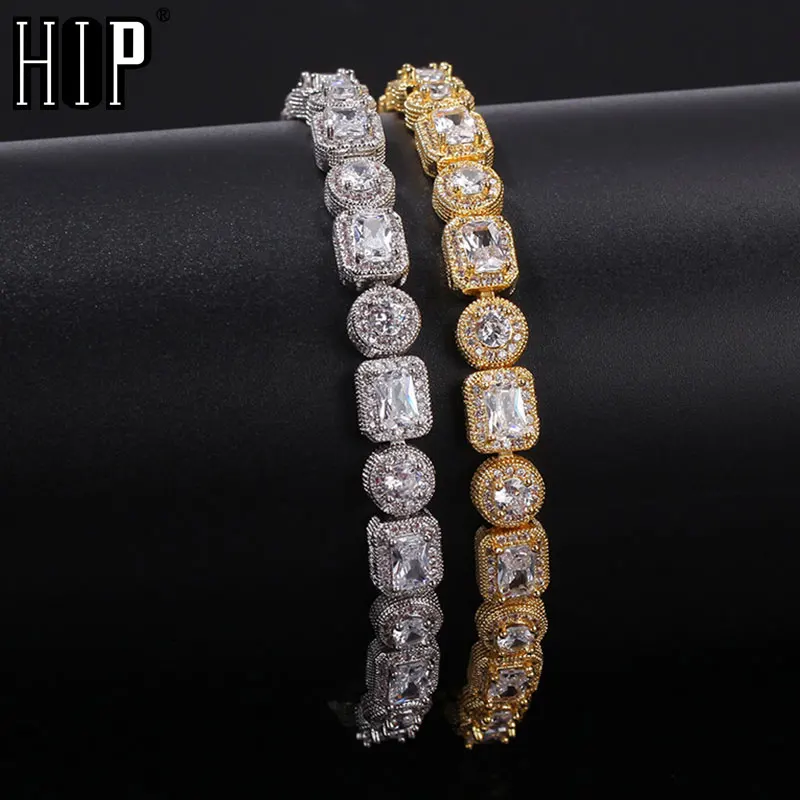 Браслет с квадратными фианитами 8 мм|Цепочки и браслеты| |