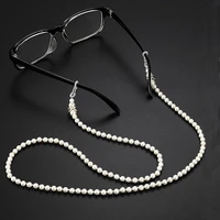 imitation pearls fashion glasses chain wearing neck holding sunglasses cord drawstring cord reading glasses holder accessories