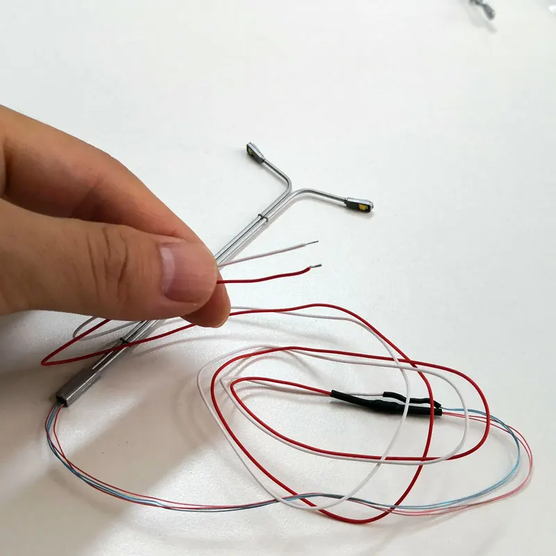 3 шт. миниатюрные светодиодные светсветильник льники 1:87 в масштабе 1:150 Н | Игрушки