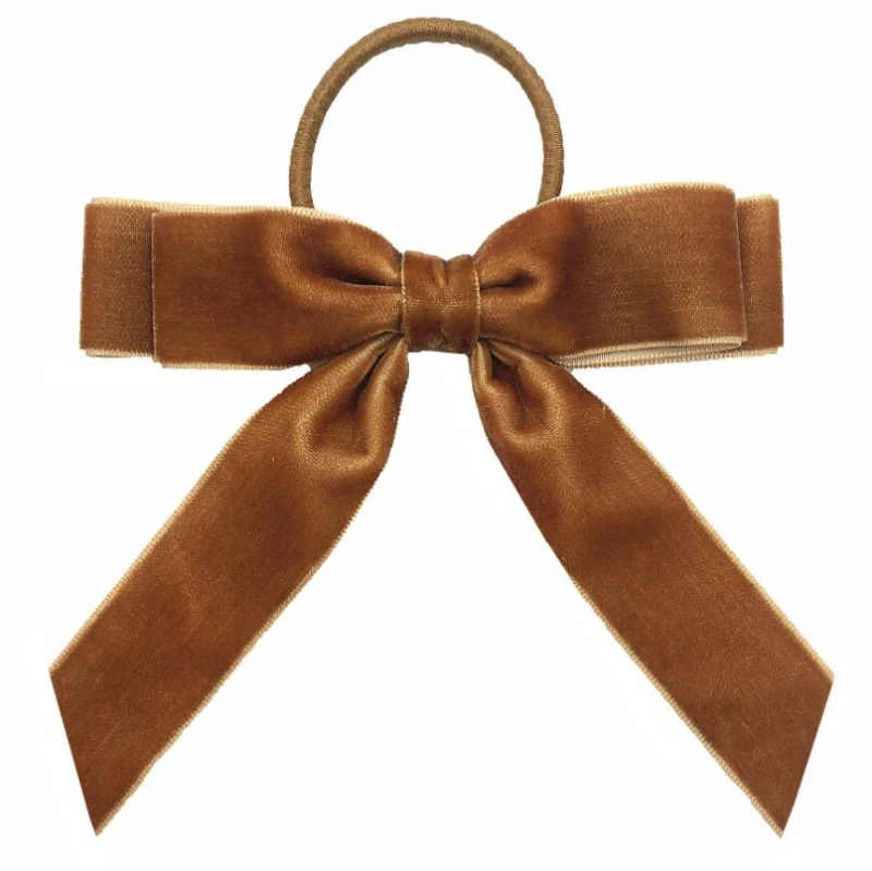 

10pcs Girl Cheetach Black Velvet Ribbon Hair Tie