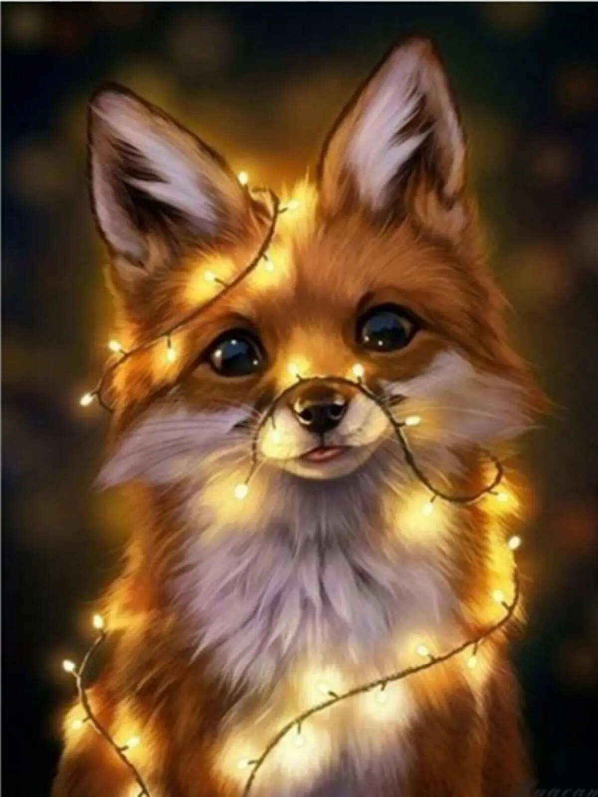 

Full Square Fox Animals Picture Embroidery Pattern Home Decor Cross Stitch DIY Dimond Painting