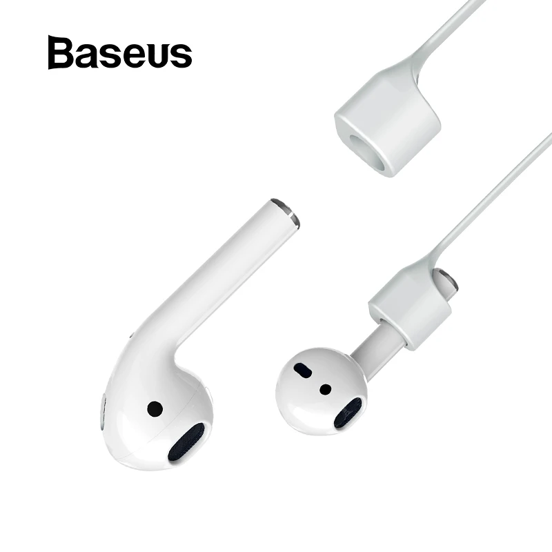 Baseus ремешок для наушников для Airpods анти-потеря ремень Магнитная веревка для AirPods 2 Bluetooth TWS наушники силиконовый шнур-кабель