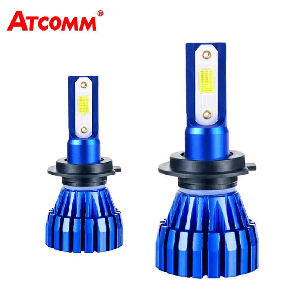 Автомобильные светодиодные фары ATcomm H4 H7 H8 H11 H9 HB3/9005 HB4/9006 H1 H3 9012 HIR2 50 Вт 6500 лм COB K