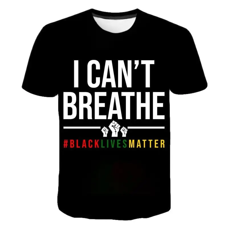 

New Black Lives Matter BLM 3D T Shirts Men Spring Tops Summer Tees Men Women Short Sleeve Letter T Shirts Men Casual T-shirt
