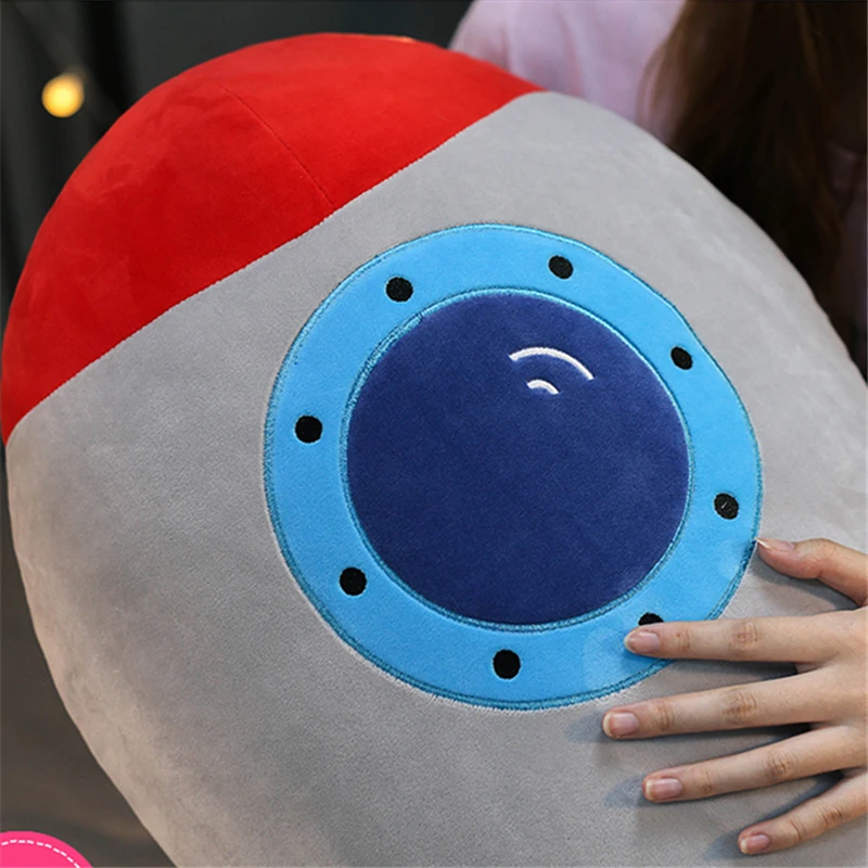 

50/70/90cm rocket pillow plush toy products are soft and comfortable, and the image is realistic. Gifts for children with dreams