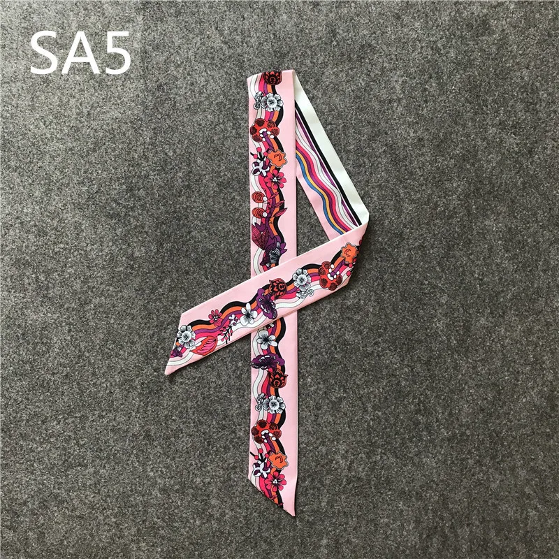 Классическая Ретро сумка с цветочным принтом шарф маленький шелковый для женщин