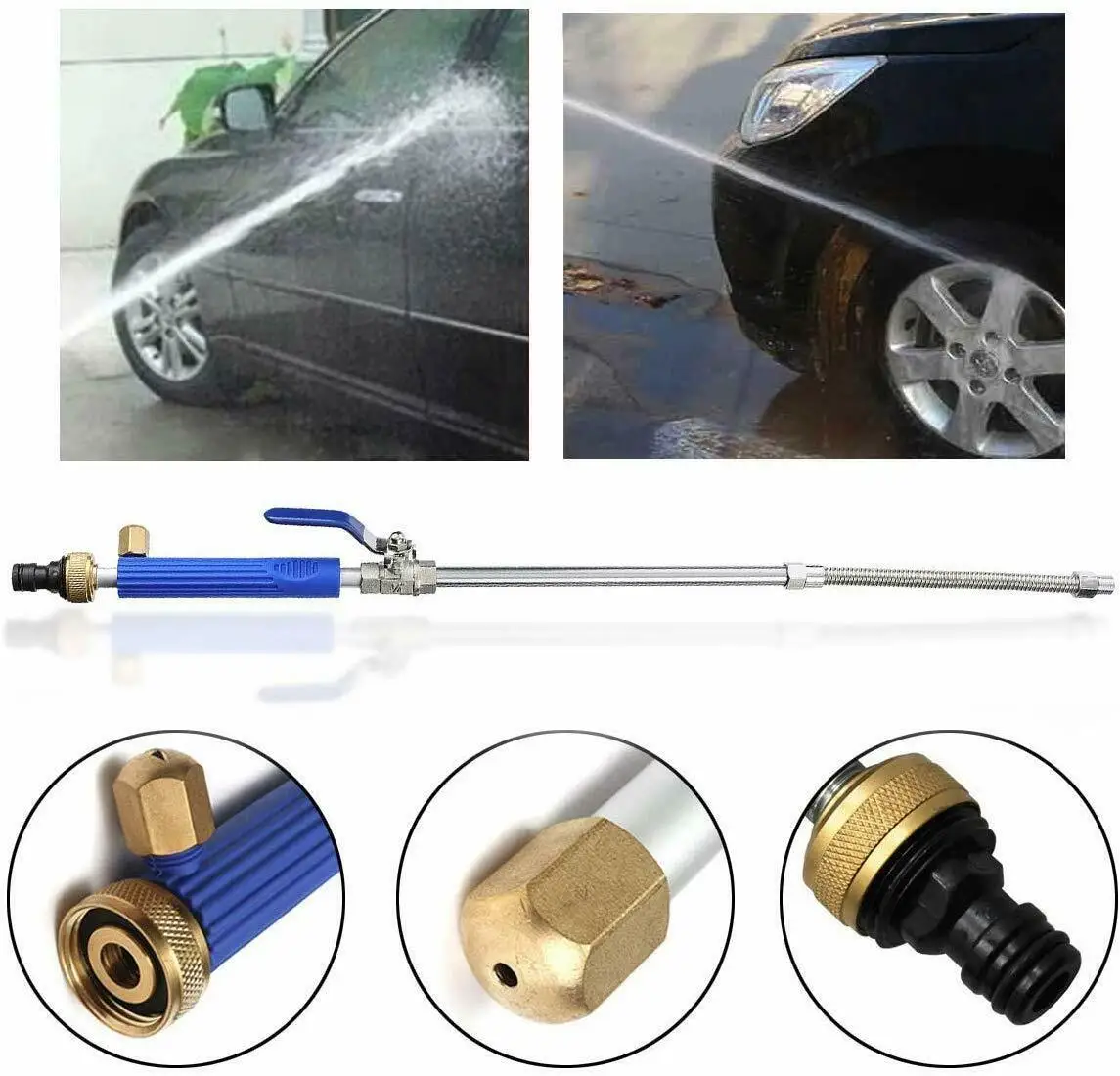 Car Washing Window Cleaning Tool 2-IN-1 High Pressure Power Washer Garden Water Guns | Дом и сад