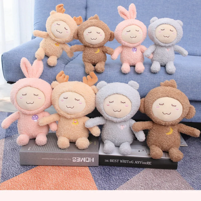 

Cute Cartoon Giraffe Bear Rabbit Doll Baby Soft Plush Toys For Children Bunny Sleeping Mate Stuffed Plush Animal Toys Infants