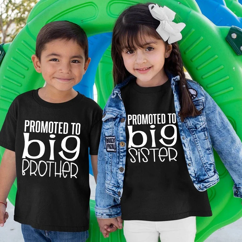 Promocional a Big Brother/sister, camisetas para ni&ntilde;os, camisetas de anuncio para ni&ntilde;os-2