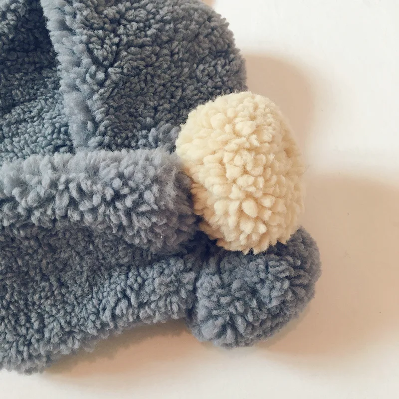 Корейский стиль новинка чистый цвет овечья шерсть помпон для малышей Детские