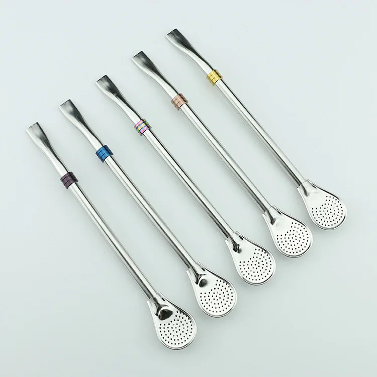 Питьевая соломка из нержавеющей стали качественная ложка Чайный фильтр Yerba Mate