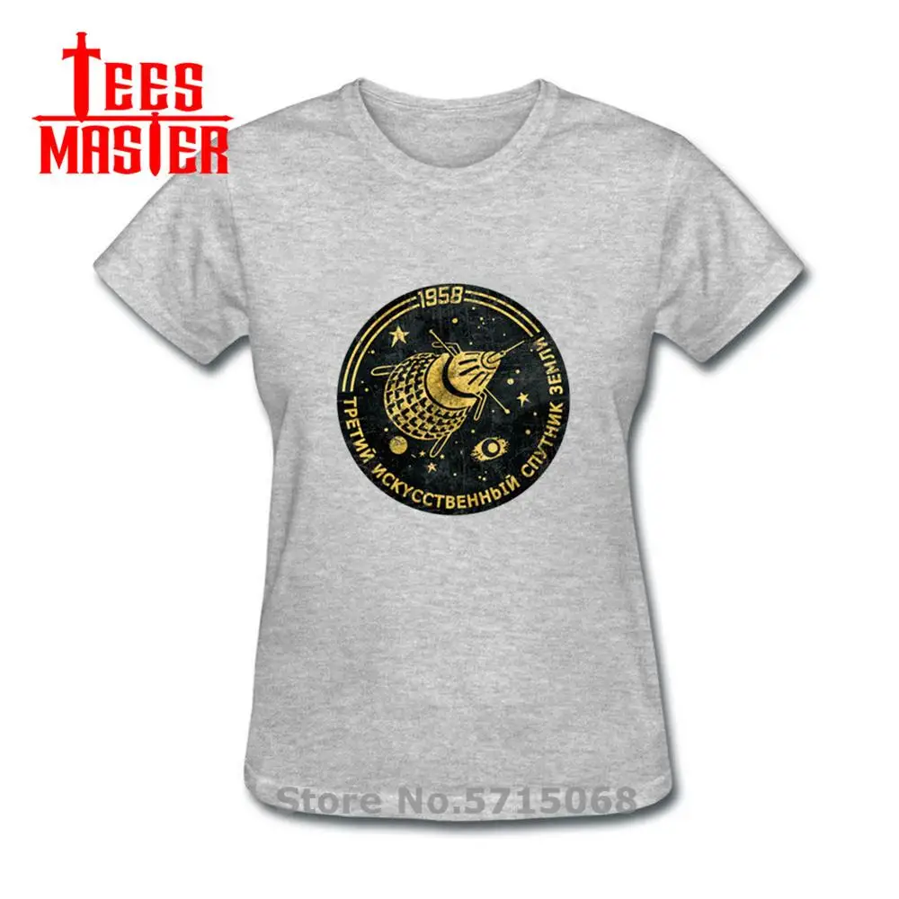 Женская футболка в стиле ретро с изображением спутника рубашка СССР России Hero