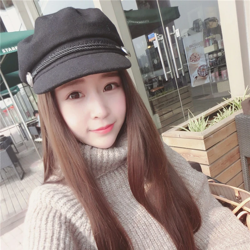 Модная женская Зимняя кепка Skullies Beanies уличная шапка-капот Женская Мягкая вязаная