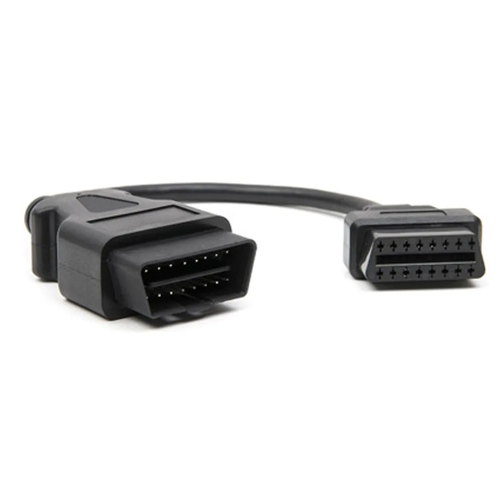 Оптовая продажа 30 см кабель OBD2 16-16 штырьков штекер-гнездо удлинитель