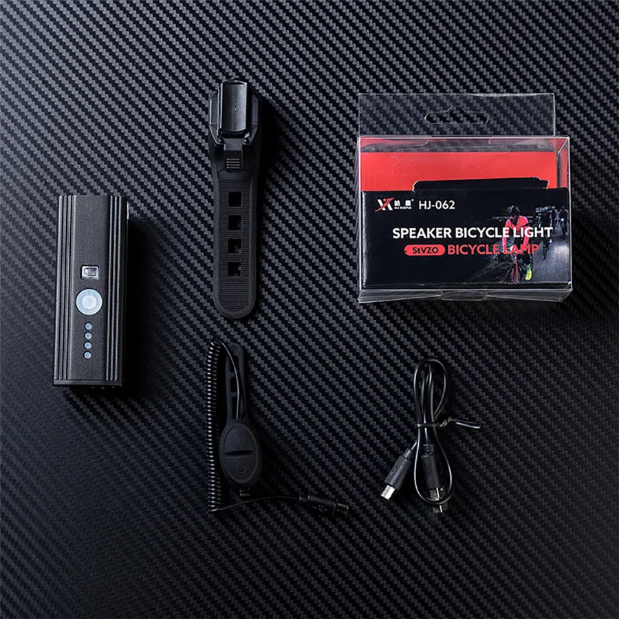 Bicycle night riding light induction waterproof Usb speaker headlight luces led para bicicletas con sensor 35A5 | Спорт и
