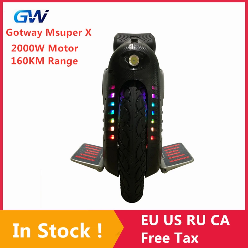Новый оригинальный самокат Gotway Msuper X самобалансирующийся скутер 2000 Вт двигатель