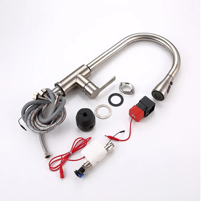 

Fast Shipping Smart Touch Kitchen Faucet Sink Faucet Sensor Faucet Pull Out Kitchen Faucet Rotatble Basin Faucet Hot Cold Crane