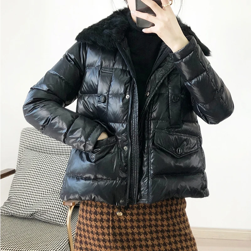 Fitaylor/Новинка Зимняя плотная теплая короткая куртка Женская модная на молнии с