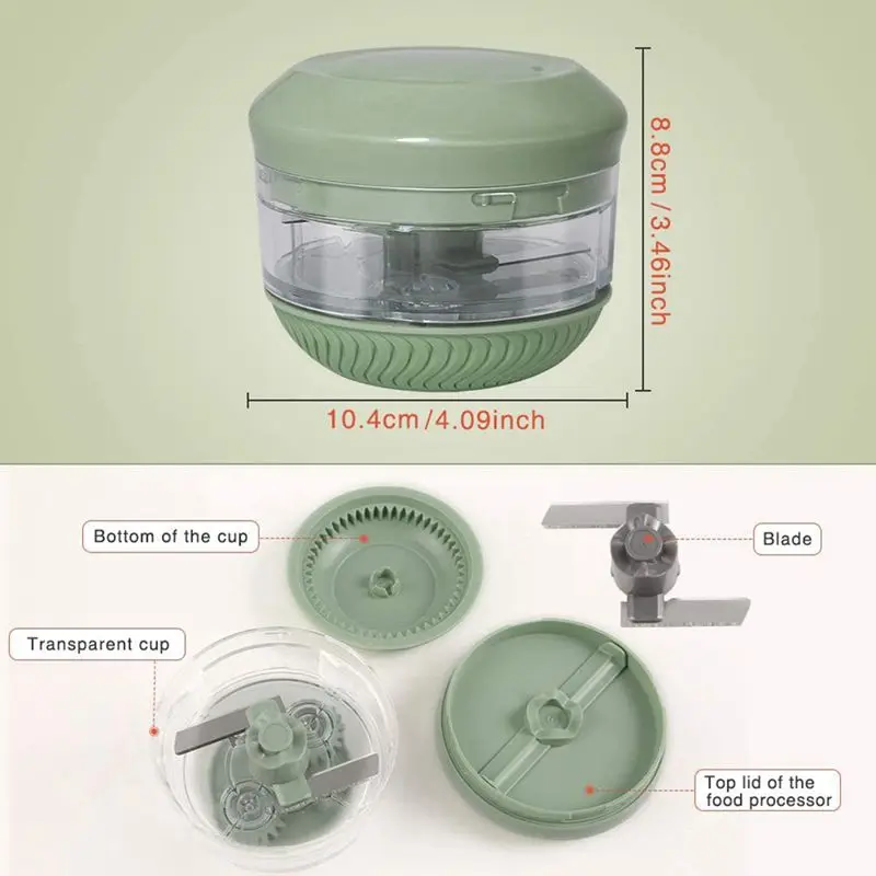

Manual Food Cutter, Durable Handheld Food & Dice Cutter, Shredder & Juicer