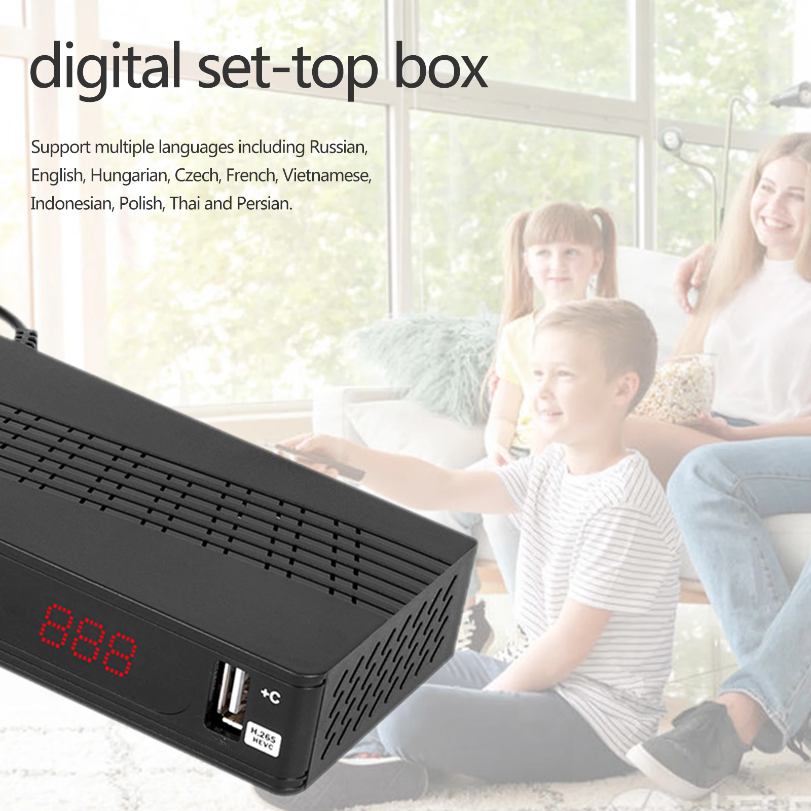 

Digital TV Converter Box, HDTV Set Top TV Box with HDMI-Compatible Output