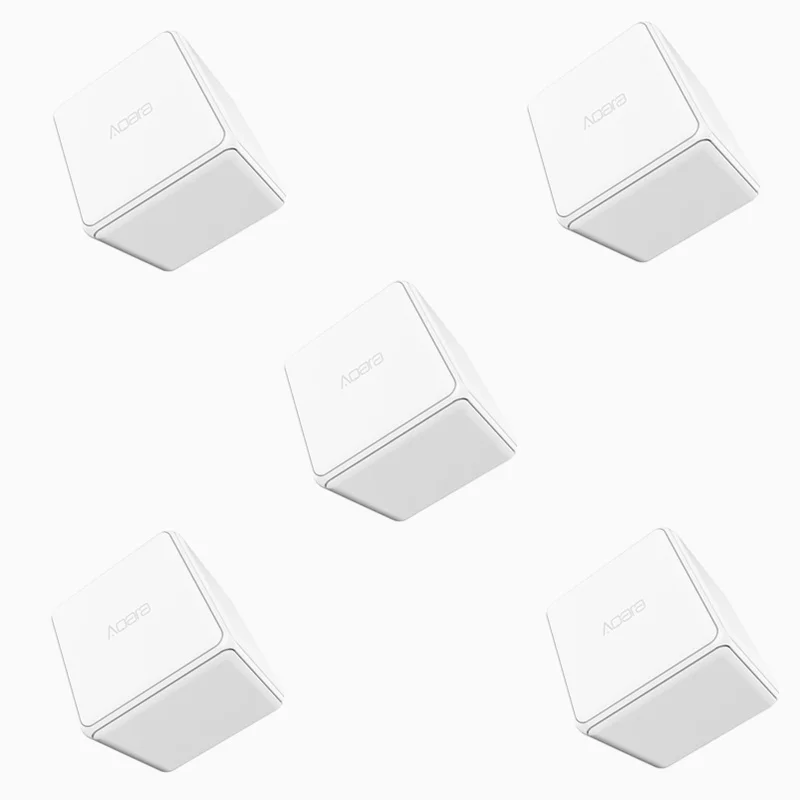 5 PCS Aqara Cub MI Mijia Aqara контроллер Magic Cube версия Zigbee управляется шестью мерами для умного дома устройство работает с приложением Mijia Home - Цвет: 5 PCS Aqara Cub