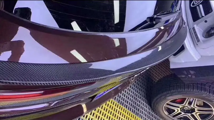 Карбоновая Автомобильная задняя крыла ступицы выступ спойлеры специальный