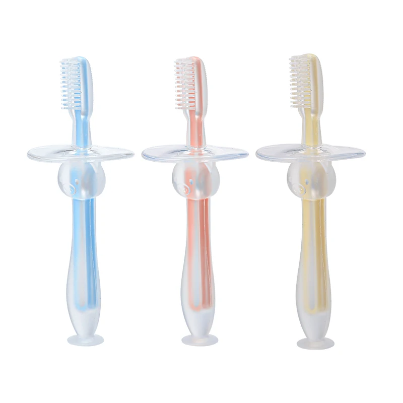 

Safe Kids Soft Silicone Training Toothbrush Newborn Children Dental Oral Care Tooth Brush Tool Baby Tooth Brush Baby Items