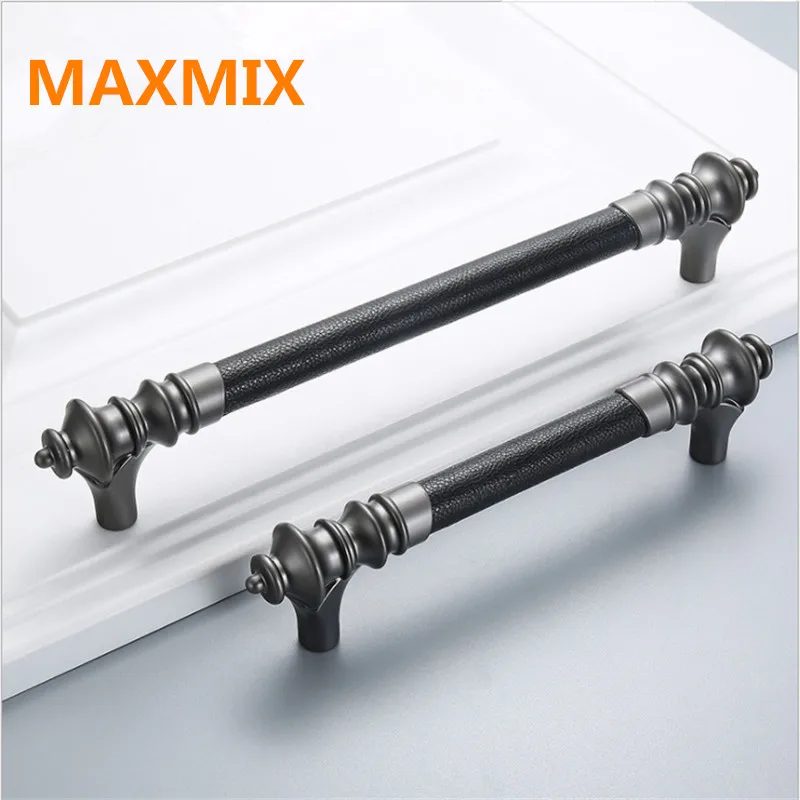 Высококачественный серый черный скандинавский кухонный шкаф 128 мм 192 дверная