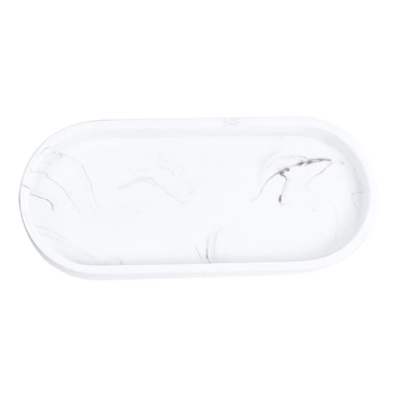 

Поднос для ванной комнаты, поднос для раковины с мраморным узором, поднос для туалетного столика из смолы для необходимых вещей, полотенце д...