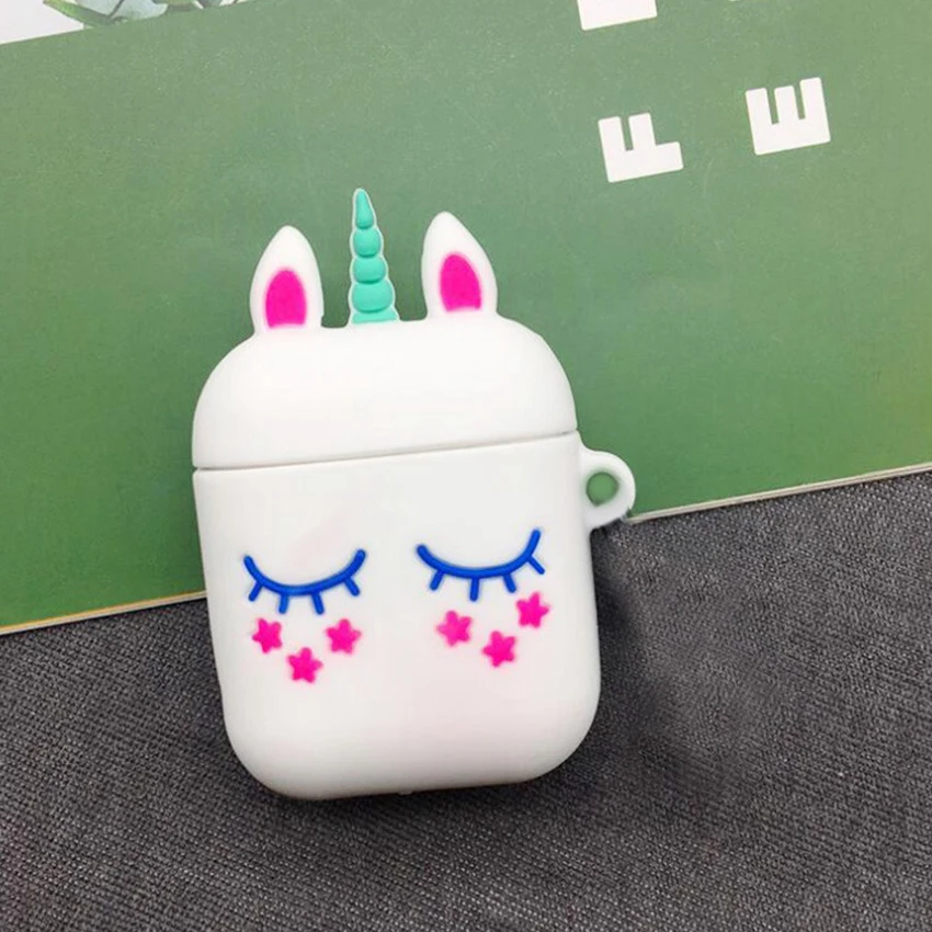 D2 Чехол для airpods, милый мультяшный защитный чехол для airpods, беспроводной чехол для наушников air pods 2, силиконовый чехол для наушников, fundas - Цвет: D2