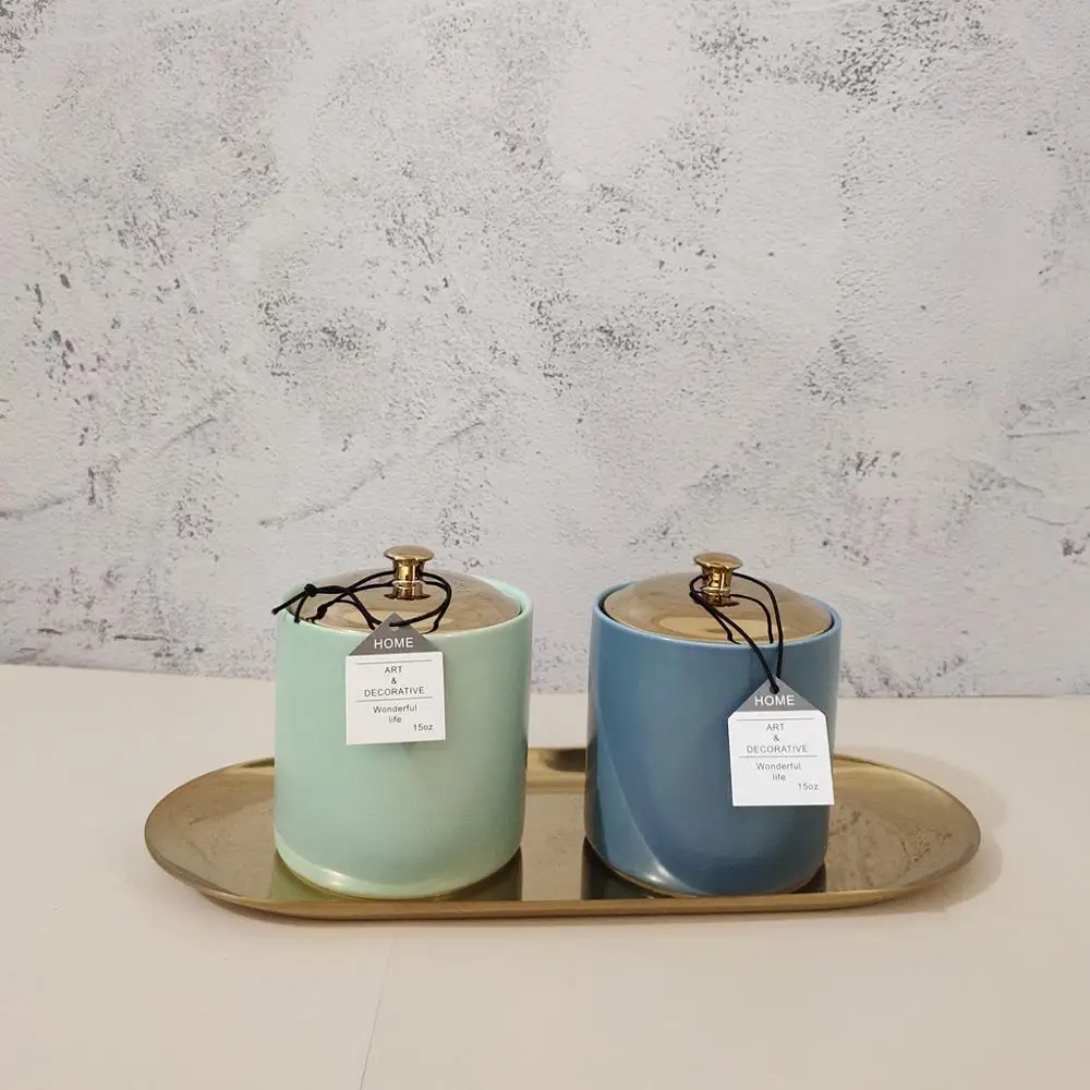 Цветной подсвечник Morandi с крышкой баночка для свечей ароматерапии подсвечники