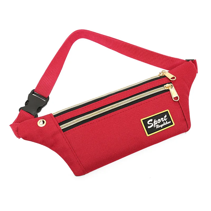 

Многофункциональная поясная сумка для мужчин и женщин, уличная спортивная простая Толстая модная дамская сумочка с вышивкой