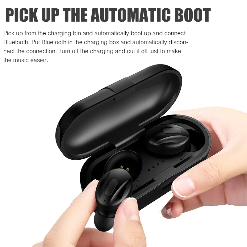 Мини беспроводные Bluetooth 5 0 наушники TWS стереофон спортивные hi fi Handsfree игровая