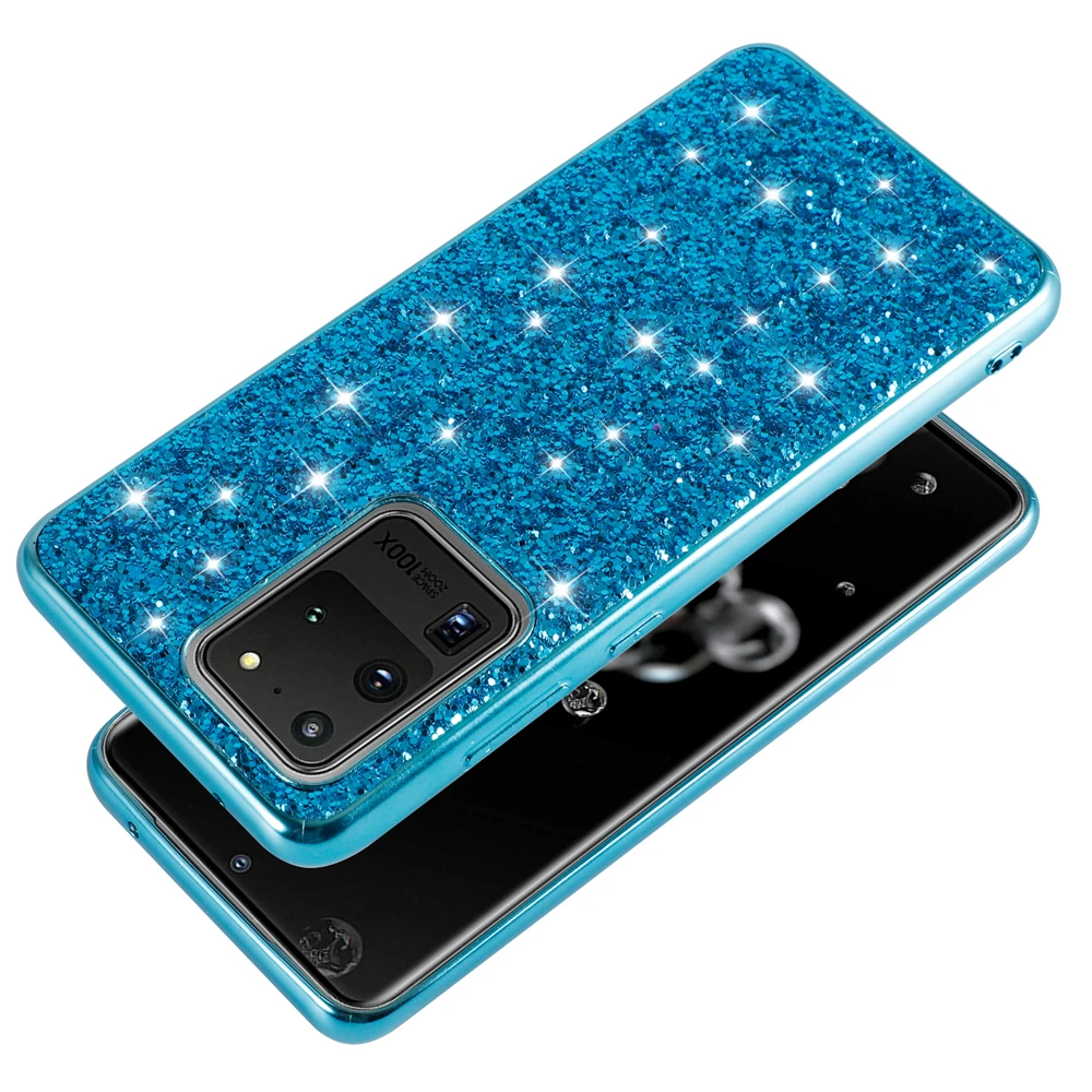 Case For Samsung Galaxy S21 Ultra S20 Plus Bling Glitter Phone A50 A70 A51 A71 A52 A72 Note 20 Girl | Мобильные телефоны и