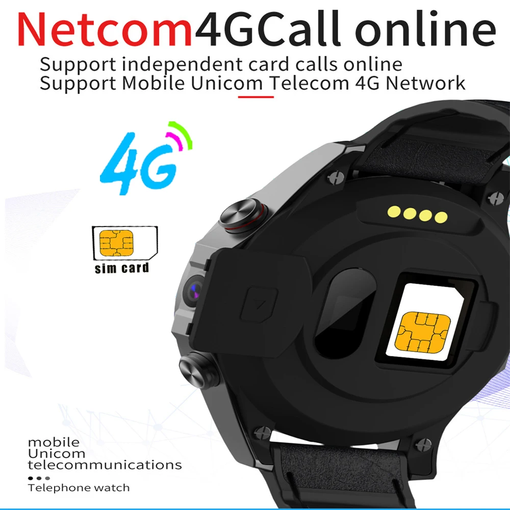 Мужские Смарт-часы Kaimorui 4G 3 ГБ 32 Двойная камера 5 Мп 800 мАч 2 1 дюйма часы-телефон Android