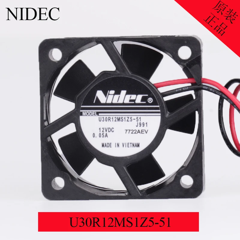 Жесткий вентилятор для ноутбука NIDEC U30R12MS1Z5 51 3015 12 В 0 6 А 3 см 30 мм охлаждение
