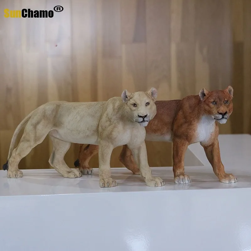 Модная модель льва с имитацией поделки для домашней студии Настольная