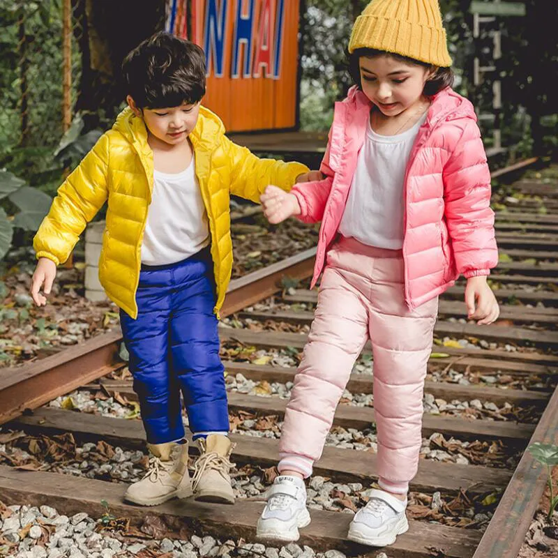 Детские зимние теплые штаны От 1 до 6 лет Одежда для маленьких мальчиков и девочек