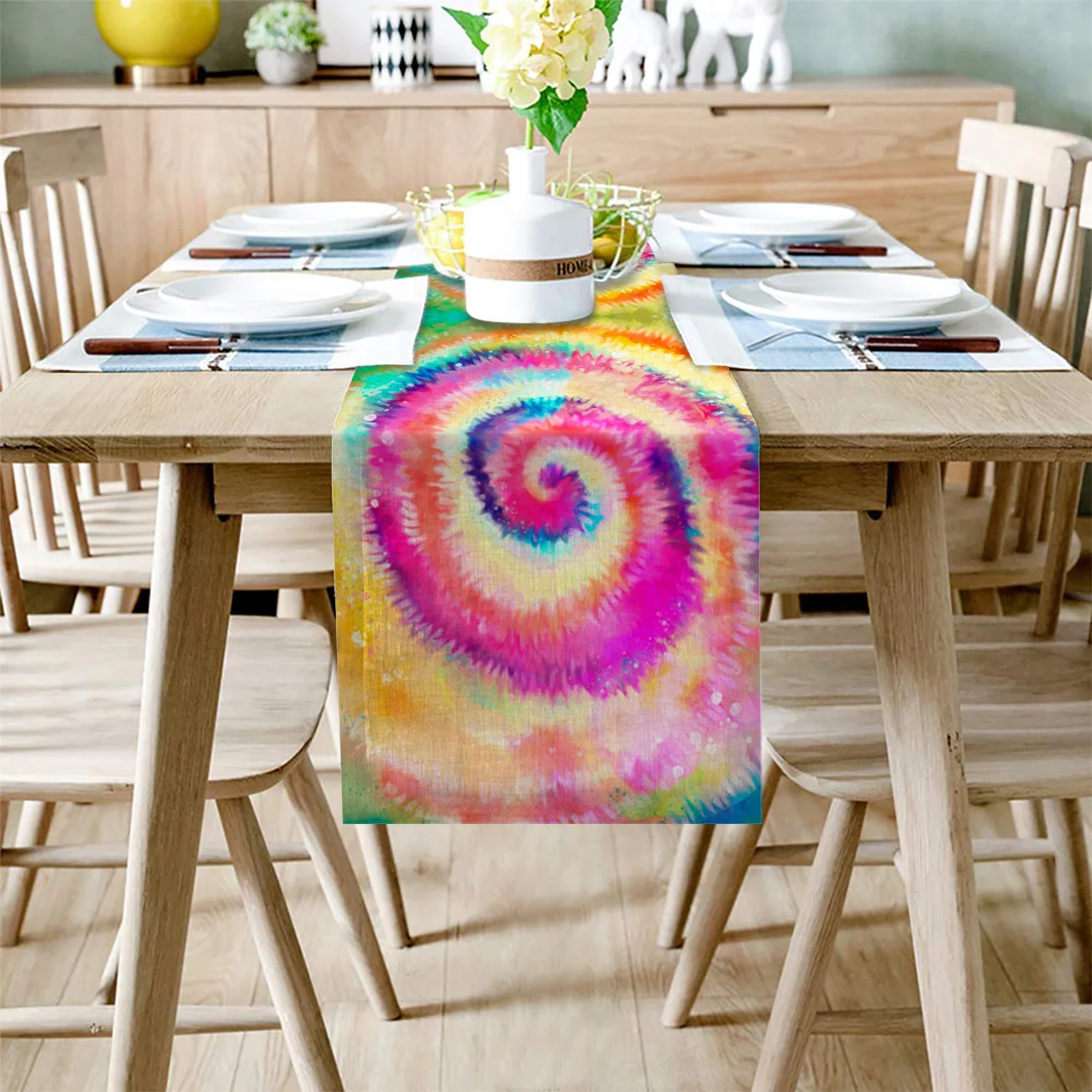 1 шт. спиральные пигментные современные бегуны для стола свадебной вечеринки