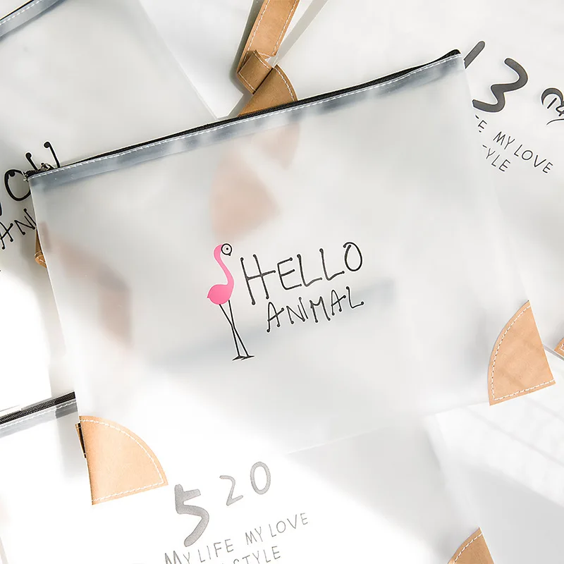 Прозрачный Простой стиль A4 Водонепроницаемая папка для документов сумка