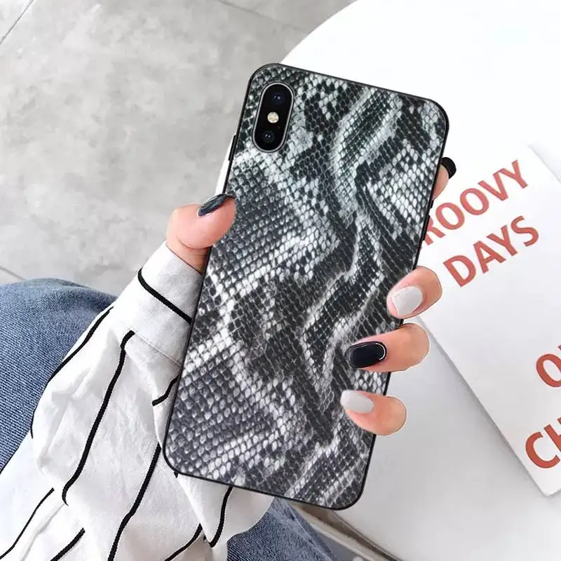 

Snake skin Phone Case for iPhone 11 12 pro XS MAX 8 7 6 6S Plus X 5S SE 2020 XR mini