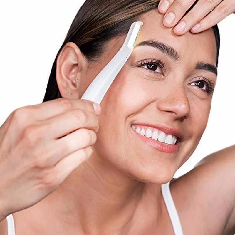 Мини бритва для бровей женщин удаления волос на лице безболезненная Expoliates