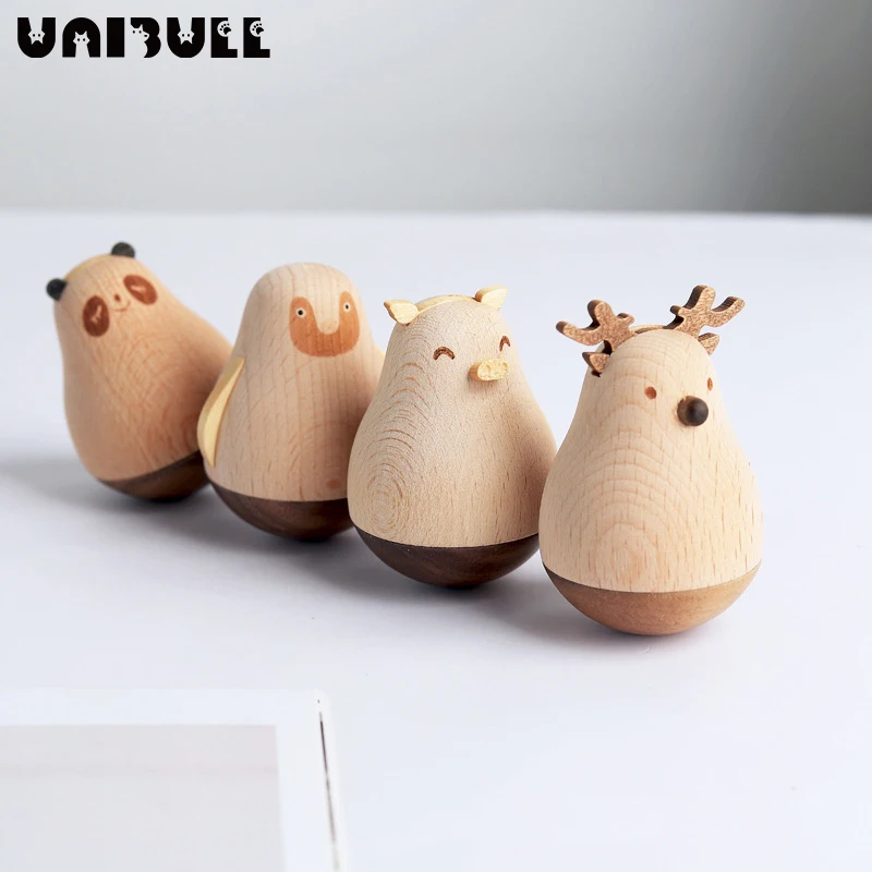 

UNIBULL Деревянный Стакан с украшением в виде бревен для офиса маленькие Креативные украшения декомпрессионные подарки на день рождения ручна...