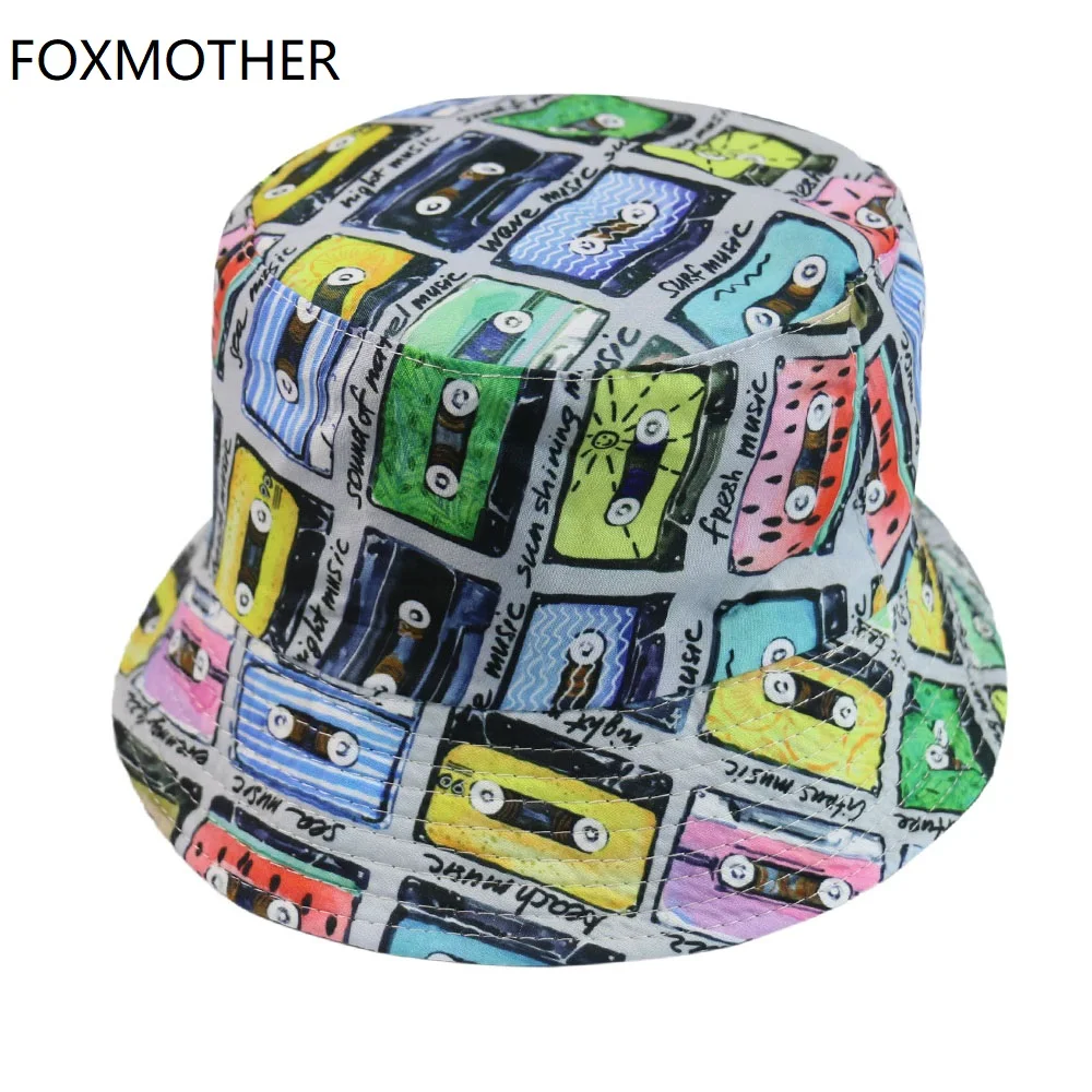 Панама FOXMOTHER с кассетной лентой для мужчин и женщин, модная Панама