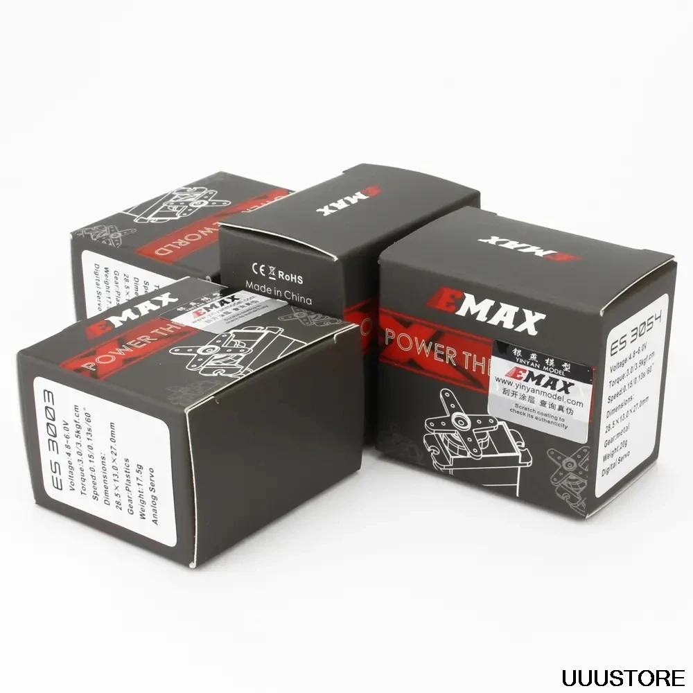 Emax ES3054 17g 3 5 кг 0.13sec 23T Металлическая Шестерня цифровой сервопривод для RC самолета