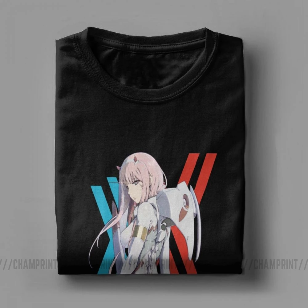 Darling In The Franxx Zero Two Pilot костюм футболка для мужской с круглым воротником футболки